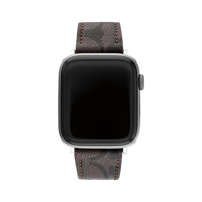 Coach Apple Watch® Strap Brown Canvas 42mm Men 14700043